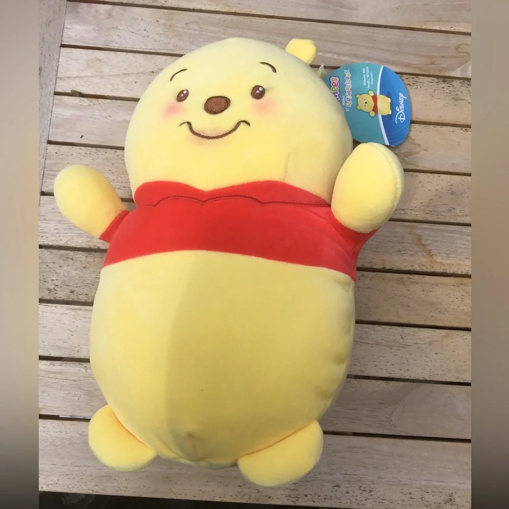 Disney Yellow & Red Winnie the Pooh Plush